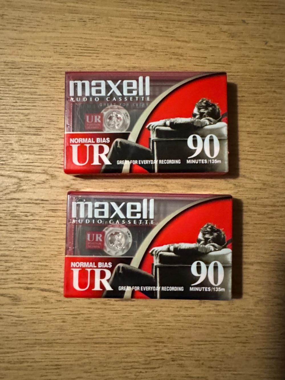 2 sealed Maxell Blank Audio Cassettes